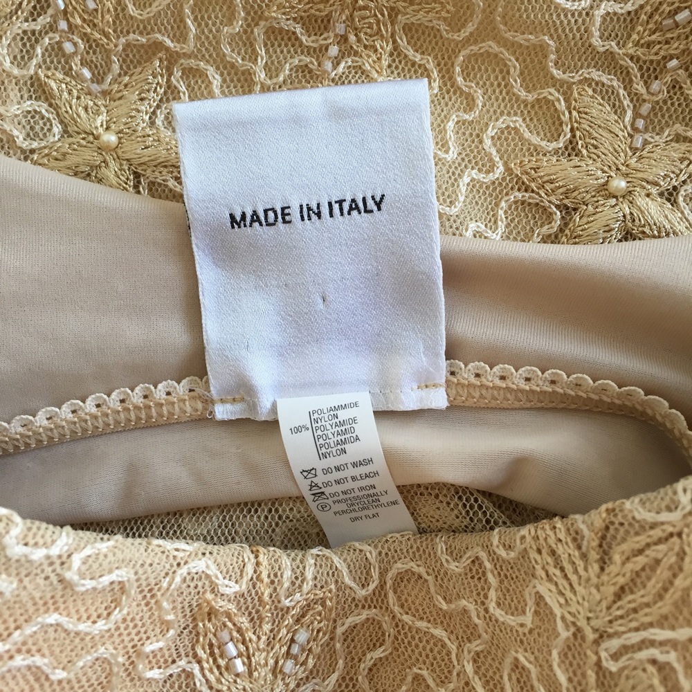 La perla nude floral embroidered camisole - Picture 8 of 8